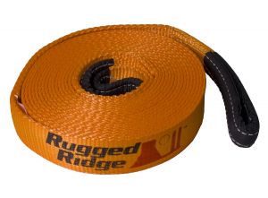 Rugged Ridge 1"x15' Recovery Strap Rated 10000lbs For Universal Applications 15104.04