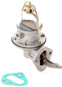 Crown Automotive Fuel Pump for 41-71 Jeep 134c.i. 4 Cylinder Engine without Vacuum Wiper (Glass Bowl Design) J0912017