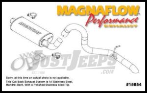 Magnaflow Performance Stainless Steel Cat Back Exhaust System For 1997-99 Jeep Wrangler TJ With 2.5L or 4.0L 15854