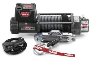 WARN 9.5xp-s Self-Recovery Winch (12V DC) 100' Synthetic Rope and Hawse Fairlead 87310