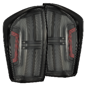 AlphaRex Prismatic LED Taillights Black for 16-23 Toyota Tacoma 680082