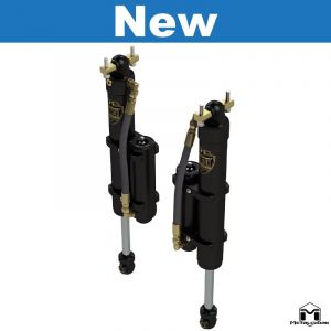 MetalCloak RockSport BLACK 2.5"/3.5" Reservoir Long Travel Shocks, Rear Pair for 07-18 Jeep Wrangler JK, JKU 1613