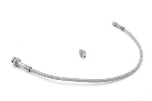 Rugged Ridge Front 4" Braided Stainless Steel Brake Hose Kit For 1976-78 Jeep CJ-5 & CJ-7 With 11" Drum Brakes 16734.04
