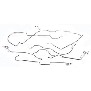 Omix-ADA Brake Line Set Steel For 1976-80 CJ7 Without Power Front Disc Brakes No Automatic 16737.42