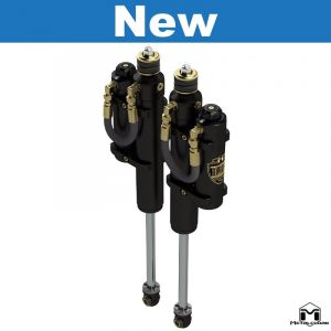 MetalCloak RockSport BLACK, 3.5" Ram 2500 Adjustable Reservoir Shocks, Front, Pair 1675