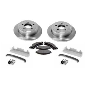 Omix-ADA Brake Kit Front (6-Bolt) For 1976-78 Jeep CJ Series (Includes Rotors, Pads and Caliper Hardware Kit) 16760.07