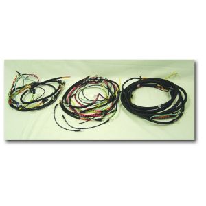 Omix-ADA Wiring Harness For 1945-46 Jeep CJ2A Exact Fit Cloth (Horn on Firewall, Horn Brush on Steering Column, Includes Turn Signal Wires, Non Military) 17201.02
