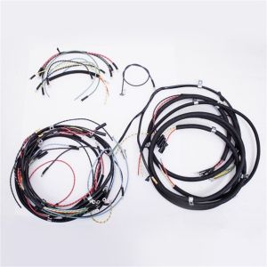 Omix-ADA Wiring Harness For 1946-49 Jeep CJ2A Exact Fit Cloth (Horn on Firewall, Horn Brush on Steering Column, Includes Turn Signal Wires, Non Military) 17201.04