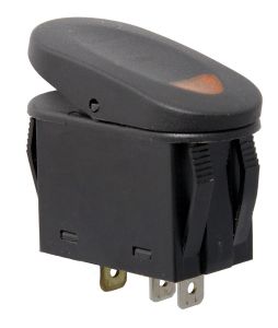 Rugged Ridge 2 Position Rocker SwitchIn Amber For Universal Applications 17235.01