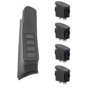 Rugged Ridge Passenger Side A-Pillar Switch Pod Kit For 2011-18 Jeep Wrangler JK 2 Door & Unlimited 4 Door Models 17235.97