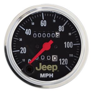 Auto Meter Jeep Logo 3 3/8" Diameter Mechanical 120MPH Speedometer 880245