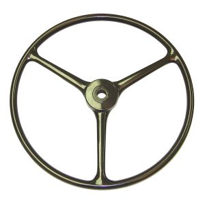 OMIX-ADA STEERING WHEEL BLACK FITS SMALL HORN FOR 1941-64 JEEP CJ SERIES 18031.01