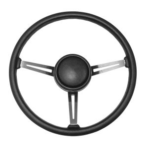 Omix-ADA Steering Wheel Kit Black With Horn Button For 1976-95 Jeep CJ Series, Wrangler YJ & Full Size 18031.07