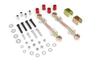 Rugged Ridge Front Quick Disconnect Sway Bar End Links For 1997-06 Jeep Wrangler TJ & Unlimited Models with 4-5" of lift. 18320.01