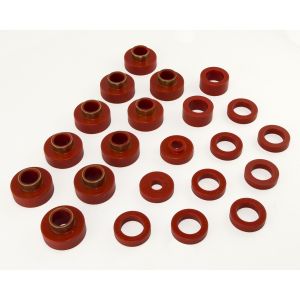 Rugged Ridge Body Mount Kit Red For 1980-86 CJ7 22 Pieces 18351.03