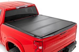 Rough Country Hard Tri-Fold Flip Up Bed Cover 6'7" Bed For 19-24 Chevy/GMC 1500 49120650