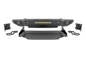 Rough Country Front Bumper w/Skid Plate & Tow Hooks For 2019-2024 Ram 1500 2WD/4WD 10808ATH