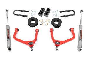 Rough Country 3.5 Inch Lift Kit Rear Mono Leaf For 2022-2024 Chevy Silverado 1500 2WD/4WD 28230RED