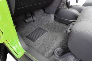 Bedrug Premium Carpeted Front Floor Covering for 07-18 Jeep Wrangler JK 2 Door BRJK11-