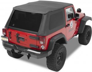 BESTOP Replace-A-Top for Trektop NX In Black Diamond For 2007-18 Jeep Wrangler JK 2 Door Models With Trektop NX 56822 5282235