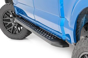 Rough Country RPT2 Running Board Crew Cab Black For 15-24 Ford F-150/F-150 Lightning/Raptor 44005