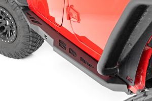 Rough Country Rock Sliders Heavy Duty l 4-Door For 2007-18 Jeep Wrangler Unlimited 90800