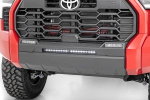 Rough Country LED Light Kit Bumper Mount 20" Black Slim Line For 22-24 Toyota Tundra 71077