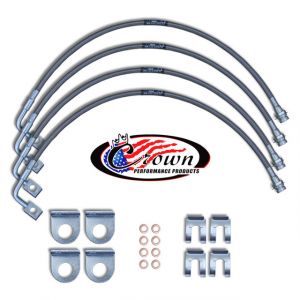 Crown Performance Products 5 Layer Custom Brake Lines for 07-10 Jeep Wrangler JK with 0" Lift JEEP21FR-