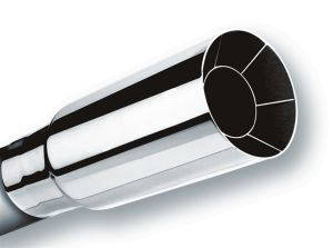 Borla Universal Exhaust Tip T-304 Stainless Steel 2" Inlet - Single Round 20102