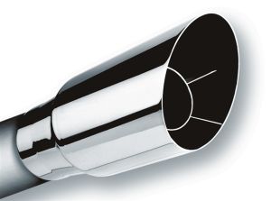 Borla Universal Exhaust Tip T-304 Stainless Steel 3" Inlet - Single Round 20122