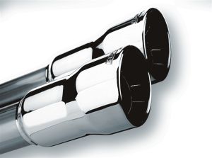 Borla Universal Exhaust Tip T-304 Stainless Steel 2" Inlet - Dual Round 20143