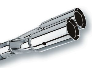 Borla Universal Exhaust Tip T-304 Stainless Steel 2.5" Inlet - Dual Round 20203