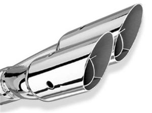 Borla Universal Exhaust Tip T-304 Stainless Steel 2.5" Inlet - Dual Round 20213