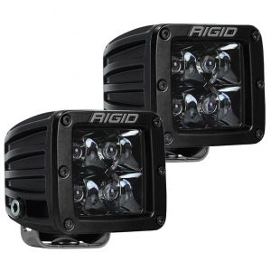 Rigid Industries D-Series PRO Midnight Edition LED Light Pair - Spot Pattern 202213BLK