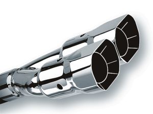 Borla Universal Exhaust Tip T-304 Stainless Steel 2.5" Inlet - Dual Square 20233