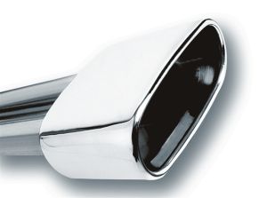 Borla Universal Exhaust Tip T-304 Stainless Steel 2.5" Inlet - Single Rectangle 20244