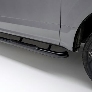 Aries Automotive 3" Round Black Steel Side Bars for Dodge, Ram 1500, 2500, 3500 205040
