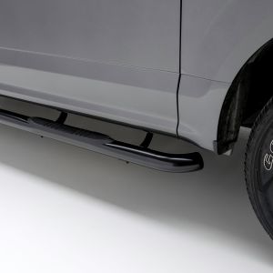 Aries Automotive 3" Round Black Steel Side Bars for Dodge, Ram 1500, 2500, 3500 205041