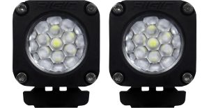 RIGID Industries Ignite Back-Up Kit Diffused Lens Surface Mount Black Housing Pair 20541