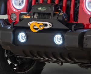 Oracle Lighting Fog Light Kit with Halo Rings for 07-18 Jeep Wrangler JK, JKU 7080-
