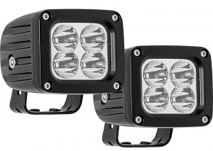 Westin Quadrant Series 3" x 2.5" Square Led light spot pattern pair 09-12252A-PR