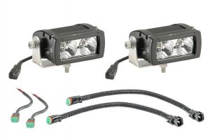 Quadratec Hi Performance 4" Rectangular LED Light Kit for 97-06 Jeep Wrangler TJ & Unlimited 9710TJ4-