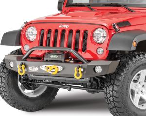 LoD Offroad Offroad Signature Series Mid-Width Front Winch Bumper with Bull Bar for 07-18 Jeep Wrangler JK JFB0743
