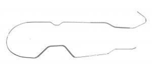 Classic Tube Replacement Stainless Steel Fuel Return Lines (From Pump Back to Tank) for 76-81 Jeep CJ-7 with 6 Cylinder JER1001