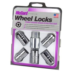 McGard Cone Seat Wheel Locks Chrome (M14 x 1.5 Thread Size) - Set of 5 Locks For 2018+ Jeep Wrangler JL Models 24515