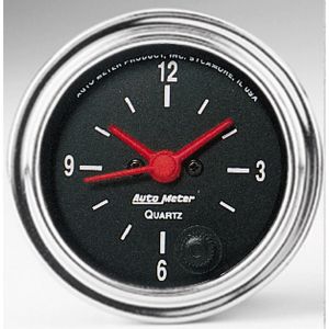  Auto Meter 2 1/16" Diameter Clock with Quartz Movement Auto Meter 2585