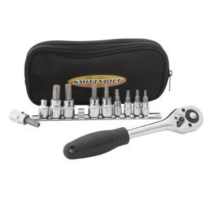 SmittyBilt 9 Piece Torx Tool Kit With 3/8" Ratchet & Carrying Case 2830