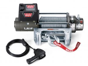 WARN XD9000 Winch With 100' Wire Rope & Roller Fairlead 28500