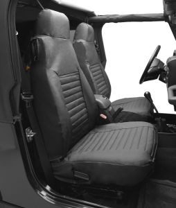 BESTOP Front Seat Covers In Black Diamond For 2003-06 Wrangler TJ/TLJ Unlimited Models 2922835