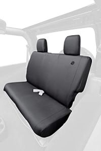 BESTOP Custom Tailored Rear Seat Covers In Black Diamond For 2008-12 Jeep Wrangler JK 2 Door & Unlimited 4 Door Models 2928135